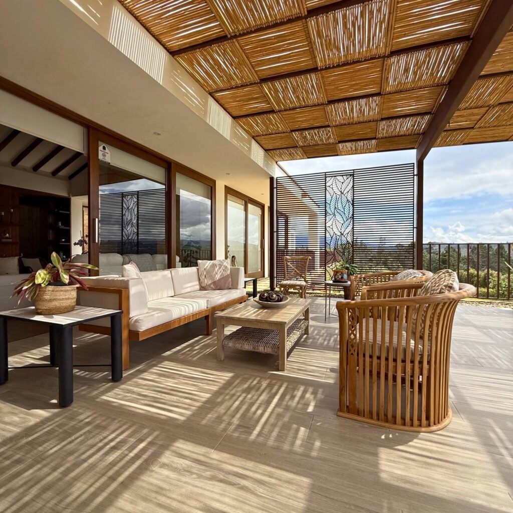 Terraza exterior casa em bogota venta chicó